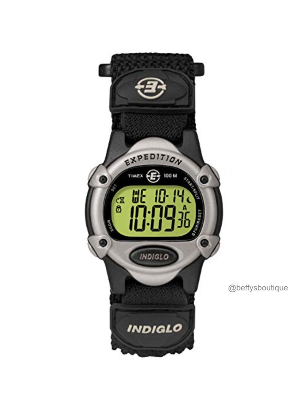 Unisex Expedition Digital Watch 34mm Water Resistant Nylon Strap
